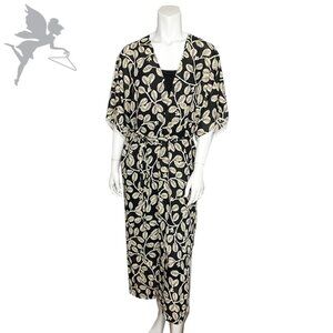 JOSIE BY NATORI Maxi kimono palm leaf robe